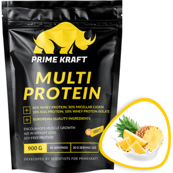 Prime Kraft Мульти протеин 900 г Ананасовый йогурт