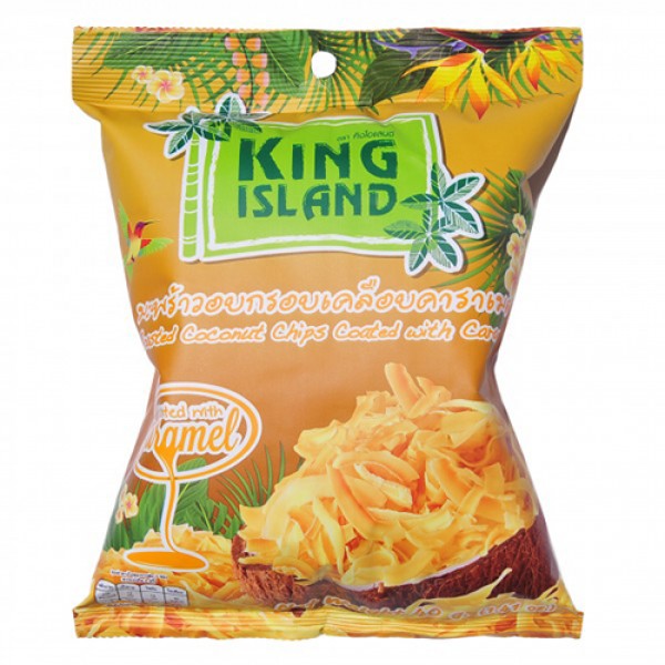 King Island Кокосовые чипсы с карамелью 40 г...