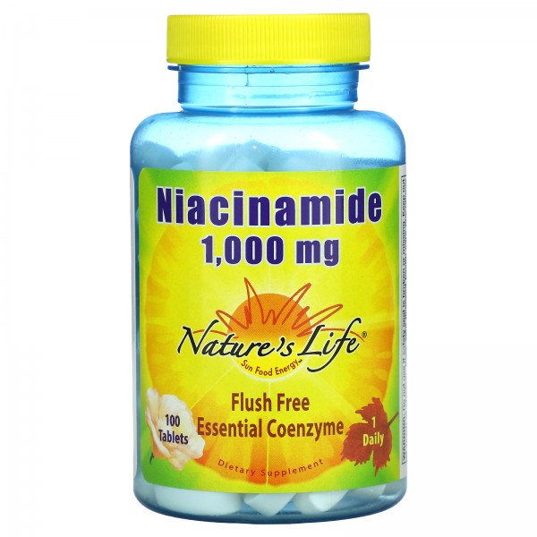 Nature's Life Niacinamide 1000 mg 100 Tablets