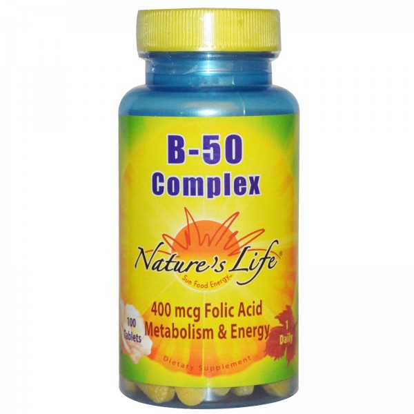 Nature's Life Комплекс B-50 100 таблеток