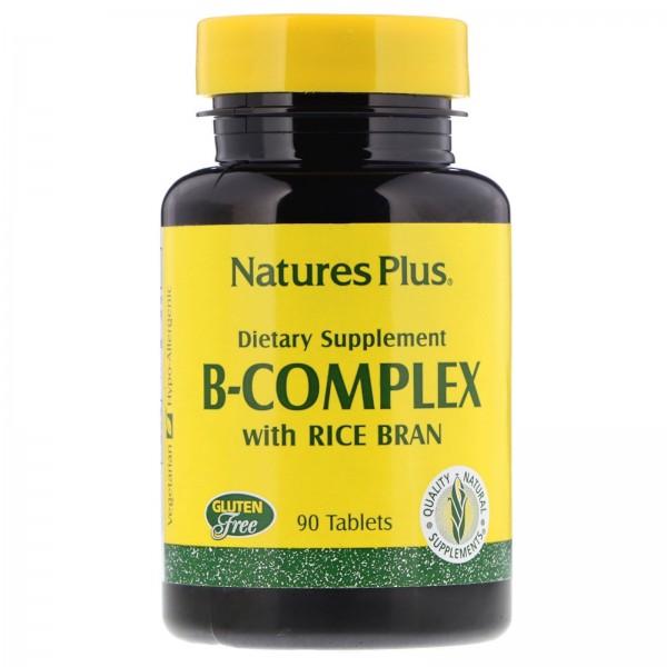 Nature's Plus Комплекс витаминов группы B с рисовы...