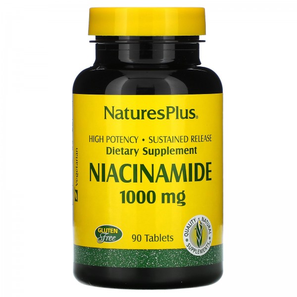 Nature's Plus Никотинамид 1000 мг 90 таблеток
