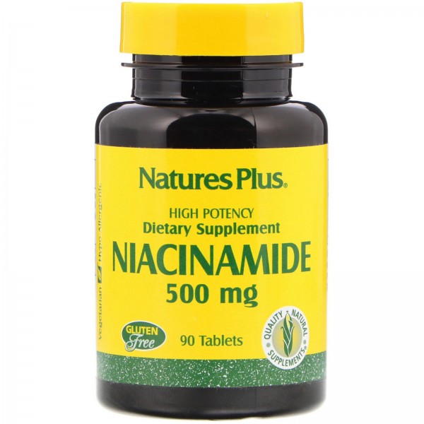 Nature's Plus Никотинамид 500 мг 90 таблеток