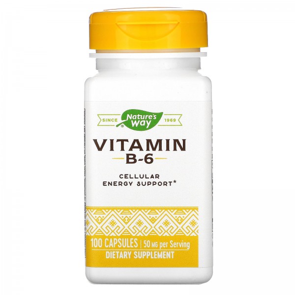 Nature's Way Витамин B6 50 мг 100 капсул