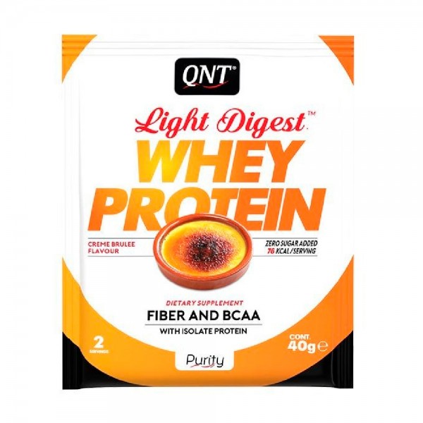 QNT Пробник Протеин Light Digest Whey 40 г Крем-брюле
