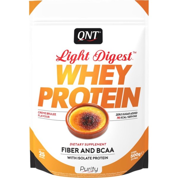 QNT Протеин Light Digest Whey 500 г Крем-брюле