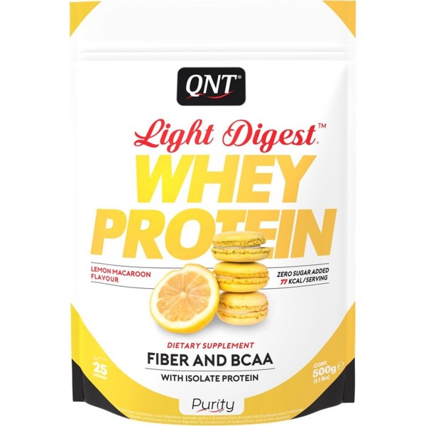 QNT Протеин Light Digest Whey 500 г Лимонно-миндал...