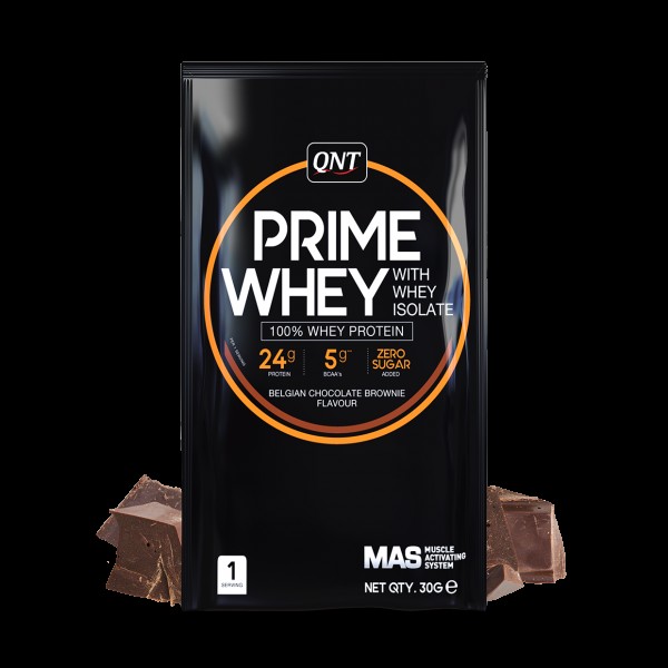 QNT Протеин PRIME Whey Blend 30 г Бельгийский шоколад-Брауни