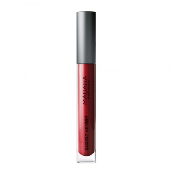 Madara Блеск для губ глянцевый 'Тон #78 Рубиново-Красный', органический, для объёма и эффекта увлажнённых губ 4 мл
