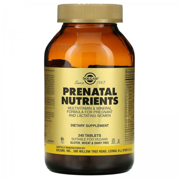 Solgar Prenatal Nutrients мультивитамины и мультим...