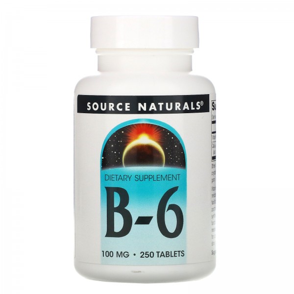 Source Naturals B-6 100 мг 250 таблеток