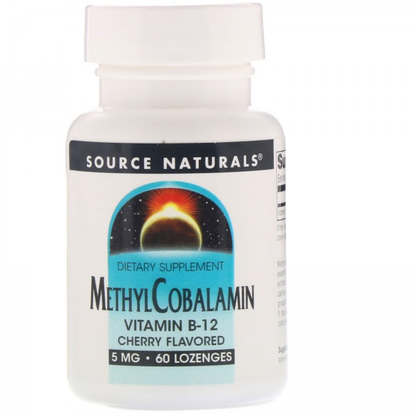 Source Naturals MethylCobalamin Vitamin B12 Cherry...