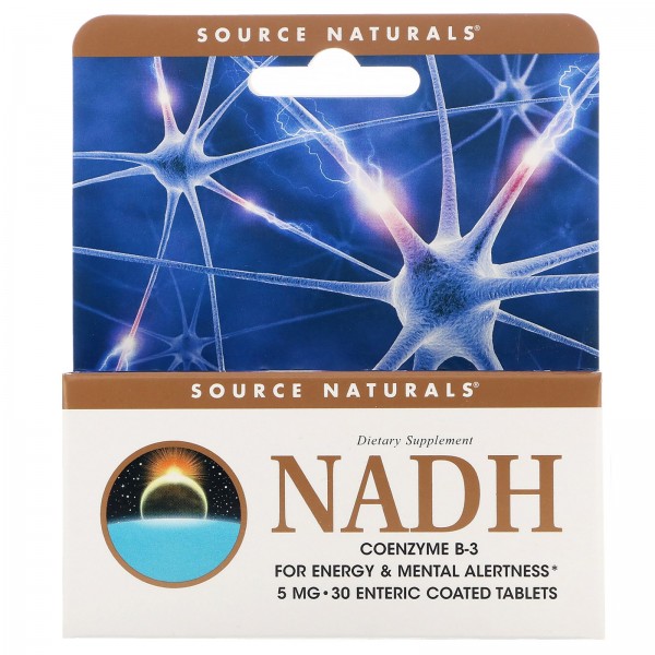 Source Naturals NADH Коэнзим В3 5 мг 30 таблеток...