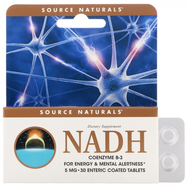 Source Naturals NADH Коэнзим В3 5 мг 30 таблеток