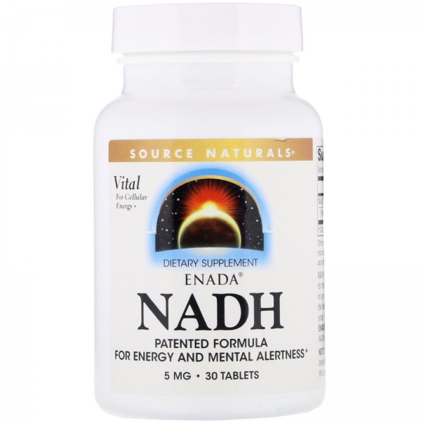 Source Naturals Никотинамидадениндинуклеотид ENADA 5 мг 30 таблеток