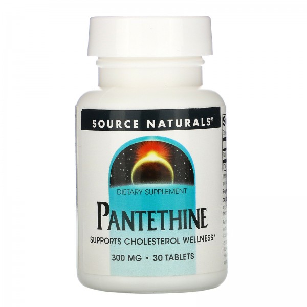 Source Naturals Пантетин 300 мг 30 таблеток...