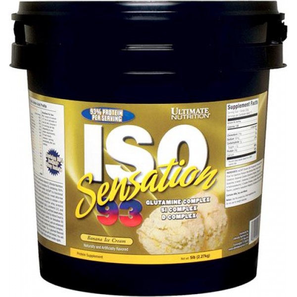 Ultimate Nutrition Протеин ISO Sensation 2270 г Банан
