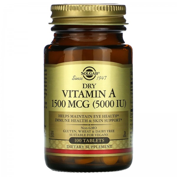 Solgar Витамин A 5000 МЕ 100 таблеток