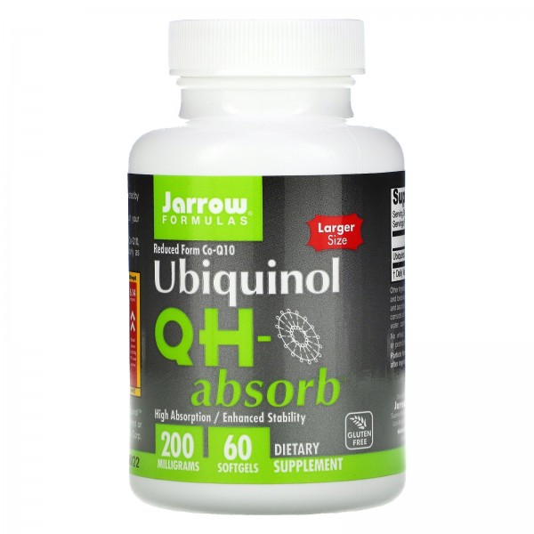 Jarrow Formulas Убихинол QH-Absorb 200 мг 60 мягки...