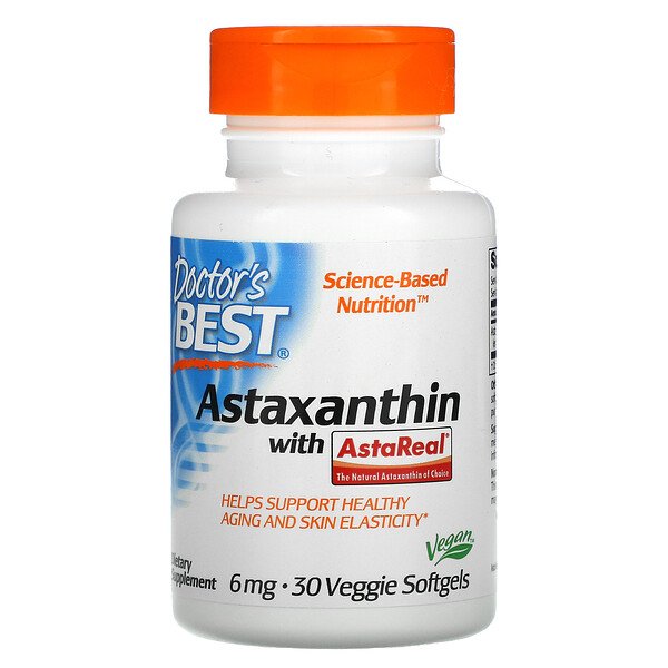 Doctor's Best Астаксантин с AstaReal 6 мг 30 веган...