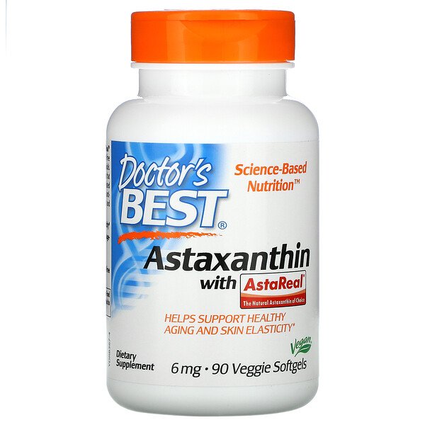 Doctor's Best Астаксантин с AstaReal 6 мг 90 расти...