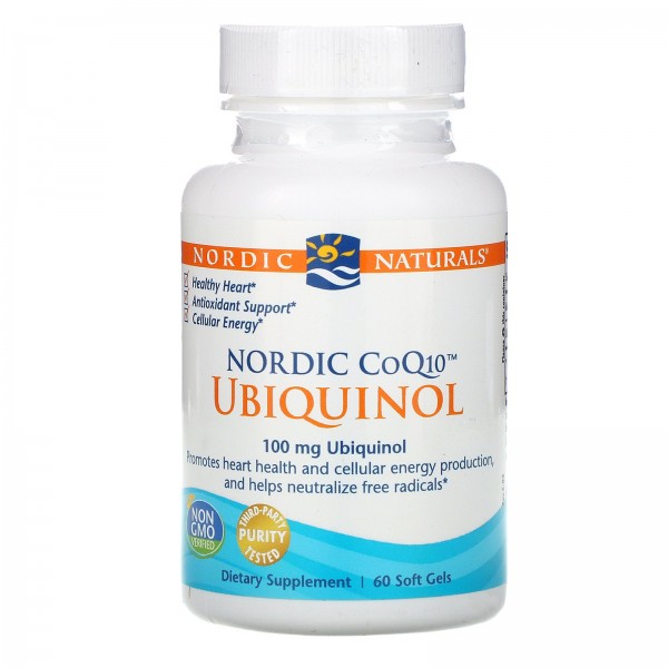 Nordic Naturals Nordic CoQ10 убихинол 100 мг 60 мягких желатиновых капсул