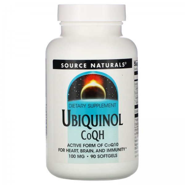 Source Naturals Убихинол CoQH​​ 100 мг 90 капсул...