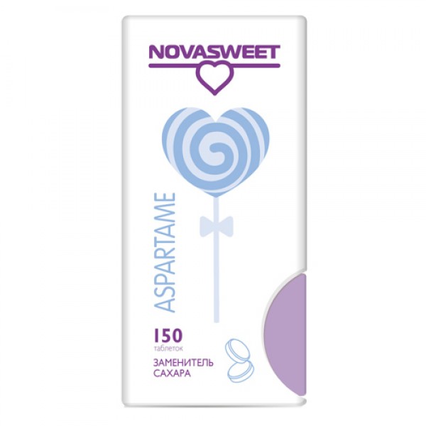 Novasweet Заменитель сахара в таблетках `Аспартам` 150 таблеток