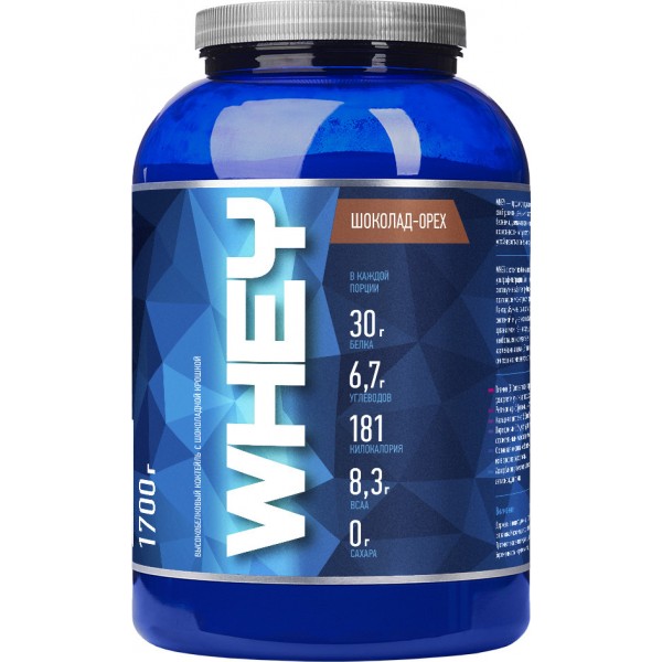 R-LINE Протеин WHEY 1700 г Шоколад-Орех...