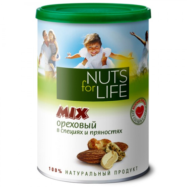 Nuts for life Микс ореховый 200 г