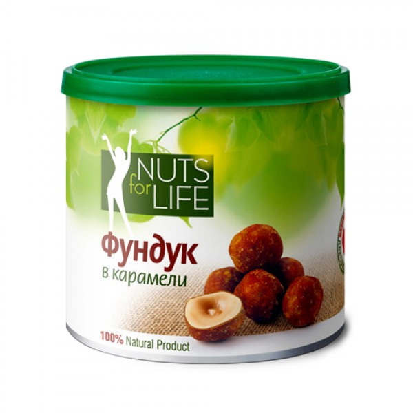 Nuts for life Фундук в карамели 115 г...