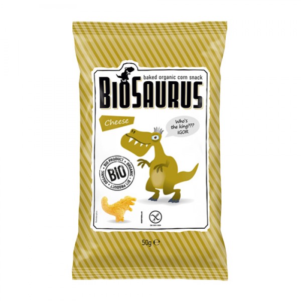 BioSaurus Cнеки кукурузные с сыром 50 г...
