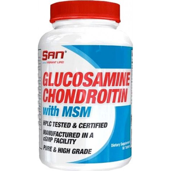 SAN Глюкозамин-Хондроитин-МСМ 90 таблеток