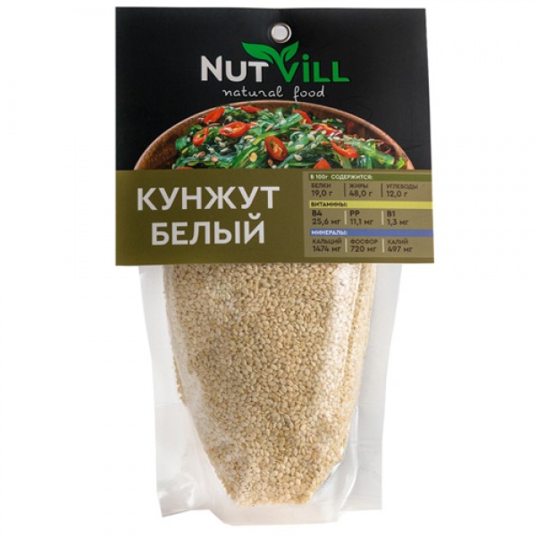 NutVill Семена белого кунжута 200 г