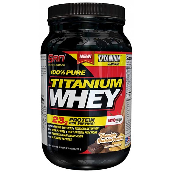 SAN Протеин 100% PURE Titanium Whey 908 г Шоколад ...
