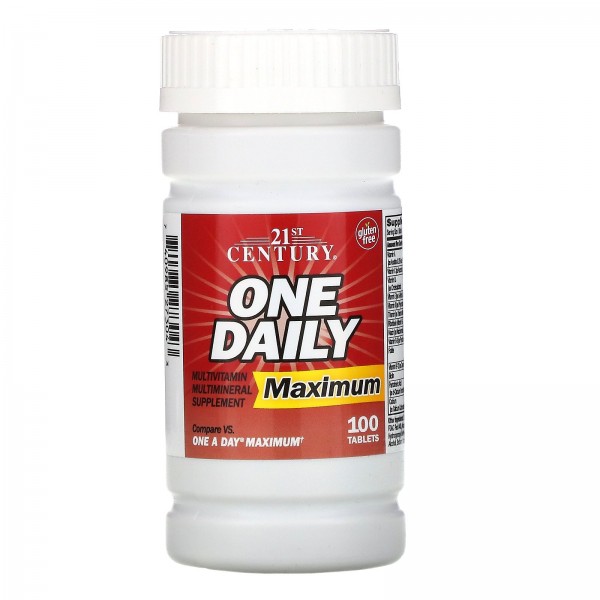 21st Century Мультивитамины One Daily Maximum 100 таблеток