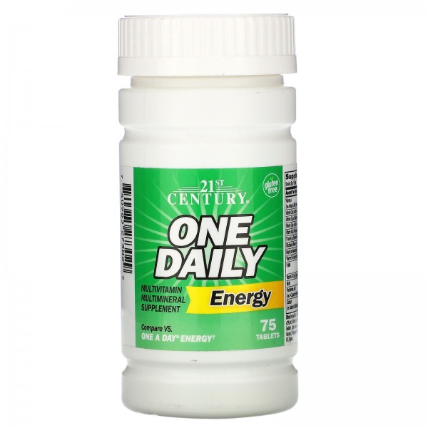 21st Century Мультивитамины One Daily Energy 75 таблеток