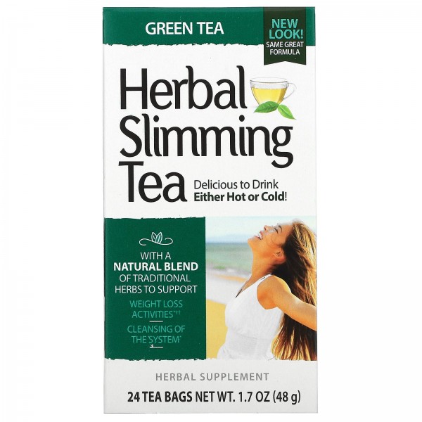 21st Century Чай для похудения зеленый чай 24 чайных пакетика 48 г