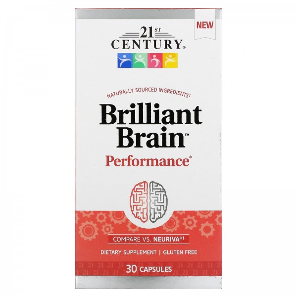 21st Century Brilliant Brain Performance 30 капсул...
