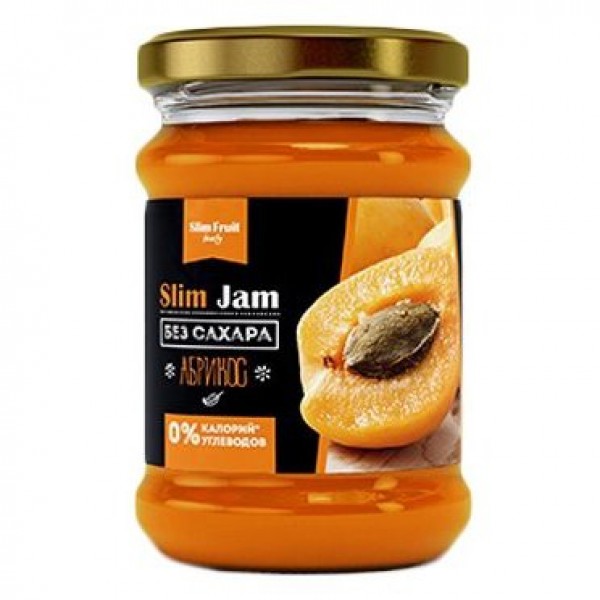SlimFruit Джем `Slim Jam` без сахара 250 мл Абрико...