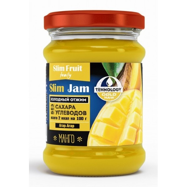 SlimFruit Джем `Slim Jam` без сахара 250 мл Манго