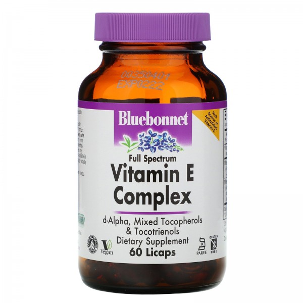 Bluebonnet Nutrition Комплекс витамина Е 60 капсул...