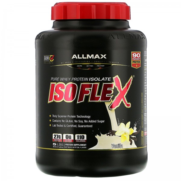 ALLMAX Nutrition Изолят протеина Isoflex Ваниль 22...