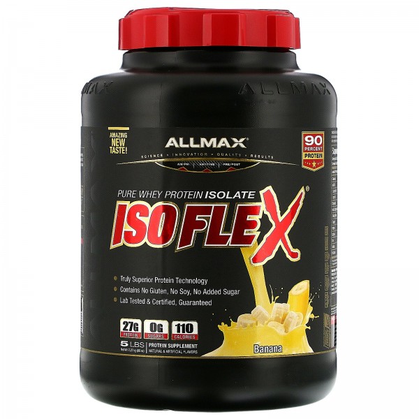 ALLMAX Nutrition Изолят протеина Isoflex Банан 2270 г