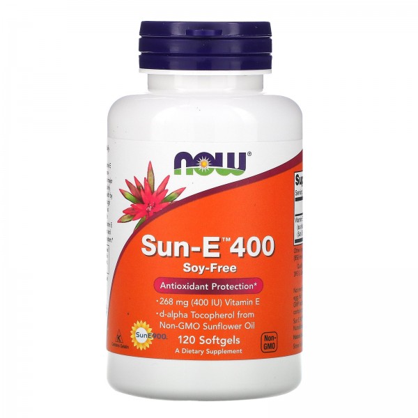 Now Foods Витамин Е Sun-E400 120 капсул...