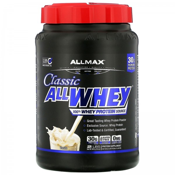 ALLMAX Nutrition Протеин AllWhey Classic Французская ваниль 907 г