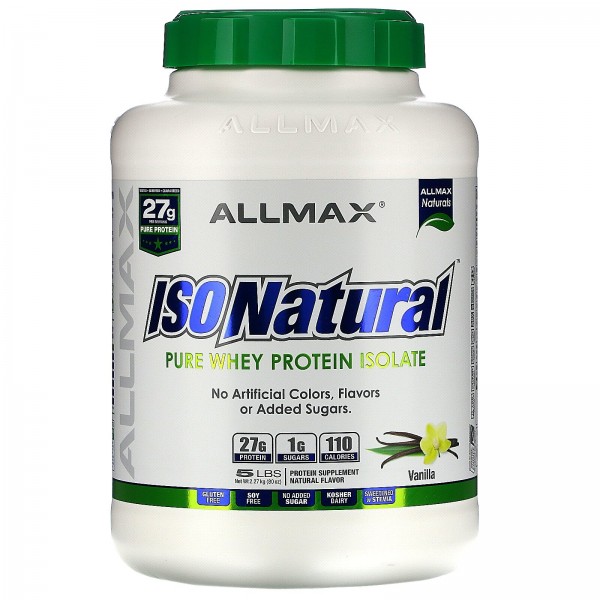 ALLMAX Nutrition Изолят протеина IsoNatural Ваниль...