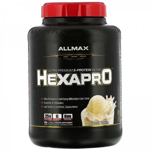 ALLMAX Nutrition Протеин Hexapro Французская ваниль 2270 г