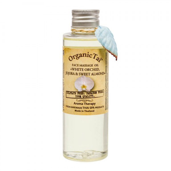 Organic Tai Массажное масло для лица Белая орхидея, Жожоба и Сладкий миндаль 120 мл