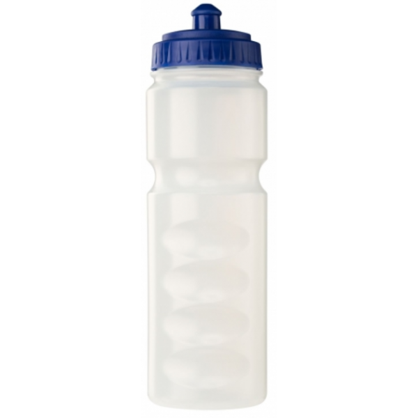 Sports Element Бутылка «Циркон» 750 мл прозрачная бутылка с синей крышкой без логотипа